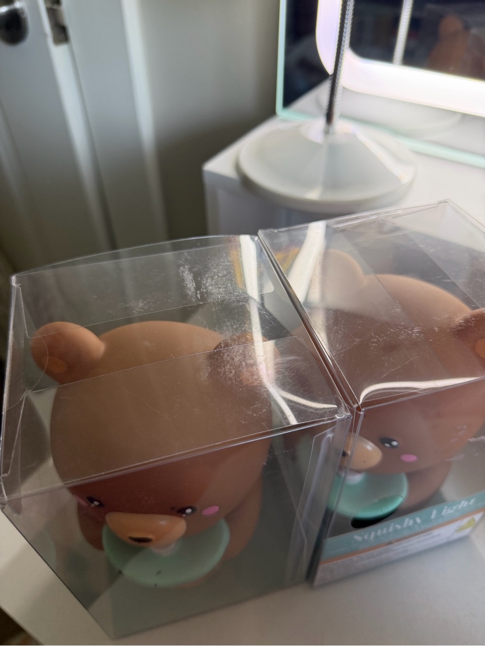 Cute Brown Bear with Boba Squishy Light Night Light - Picture 8 of 8